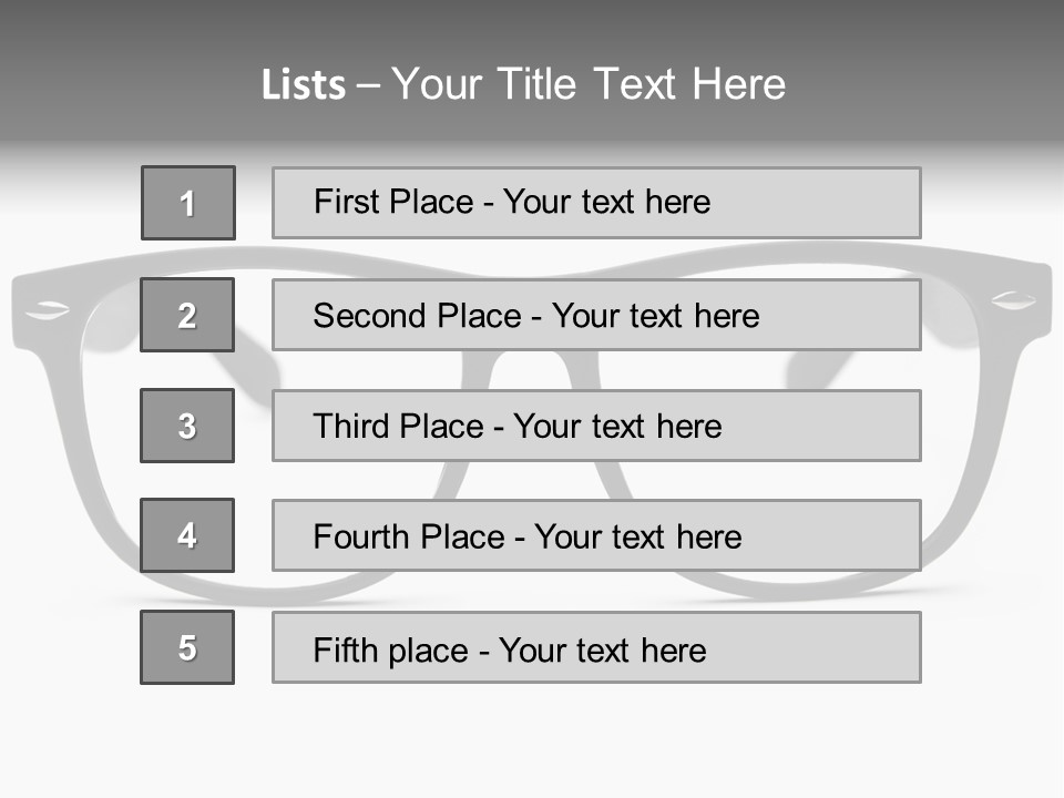 Geek Eyewear Eyeglasses PowerPoint Template