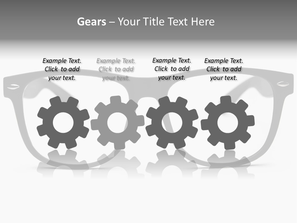 Geek Eyewear Eyeglasses PowerPoint Template