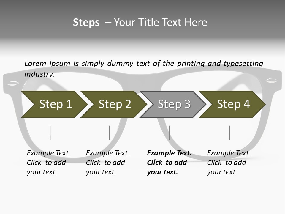 Geek Eyewear Eyeglasses PowerPoint Template