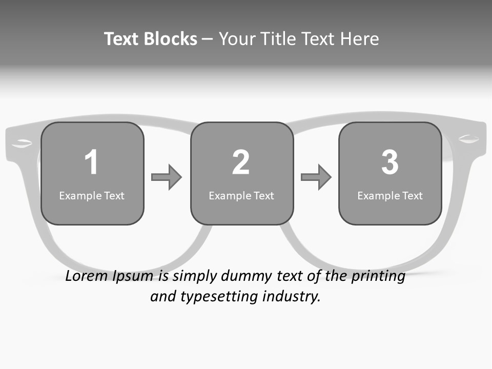 Geek Eyewear Eyeglasses PowerPoint Template