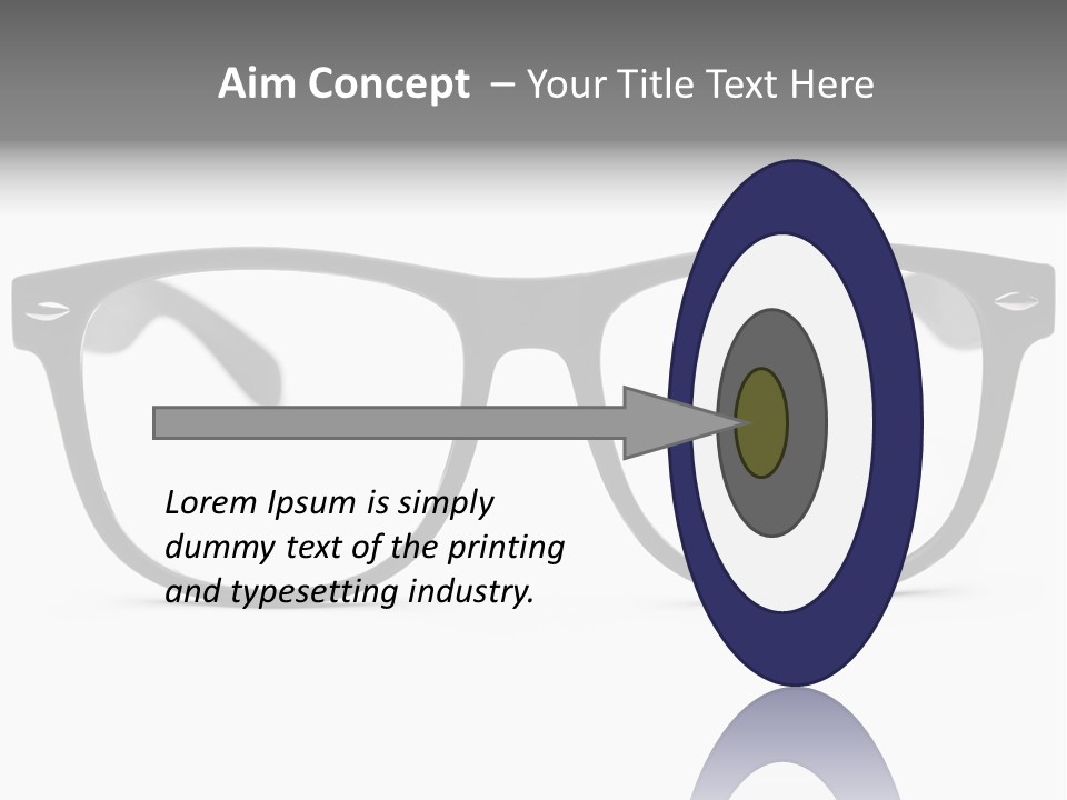 Geek Eyewear Eyeglasses PowerPoint Template