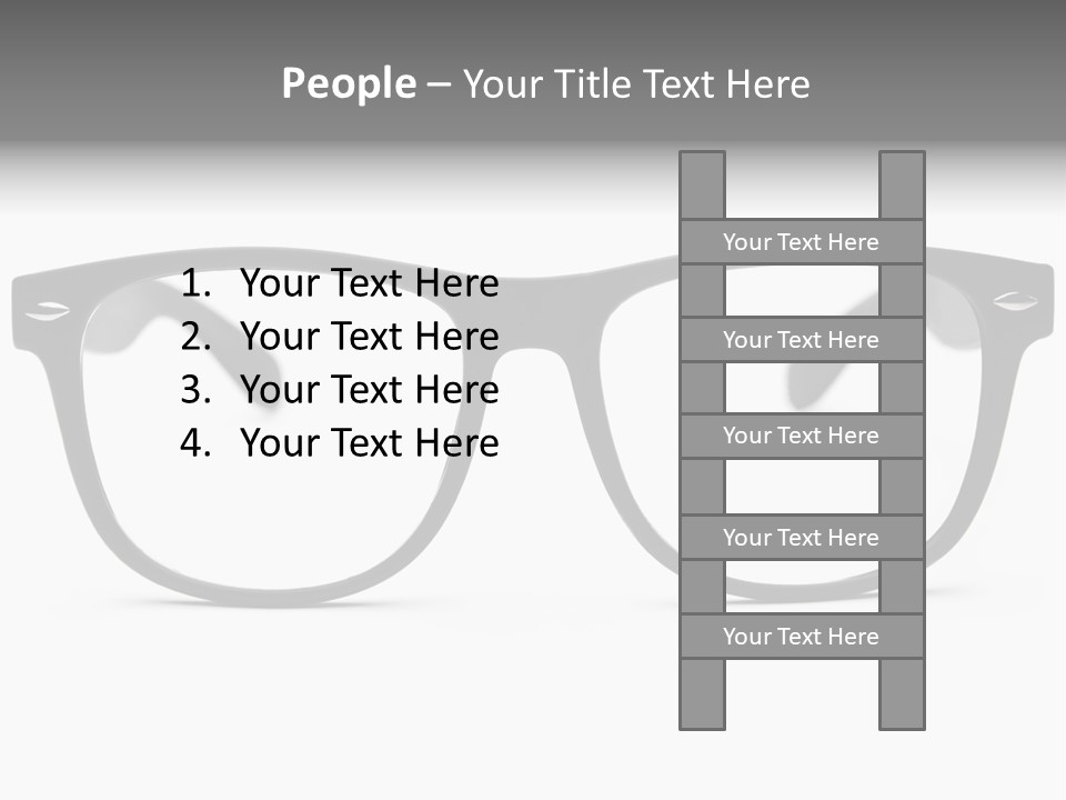 Geek Eyewear Eyeglasses PowerPoint Template