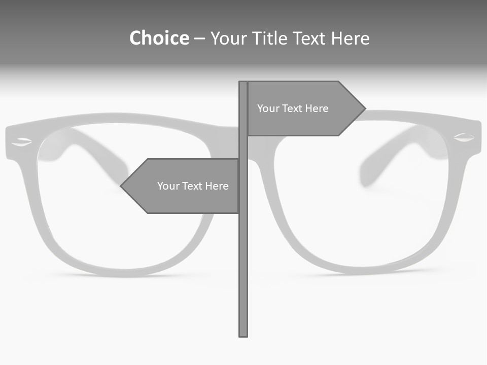 Geek Eyewear Eyeglasses PowerPoint Template