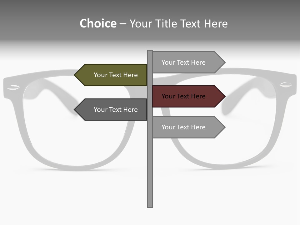 Geek Eyewear Eyeglasses PowerPoint Template