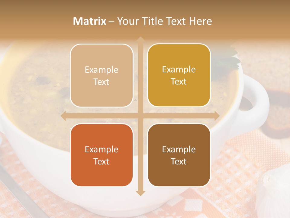 Lunch Plate Garlic PowerPoint Template