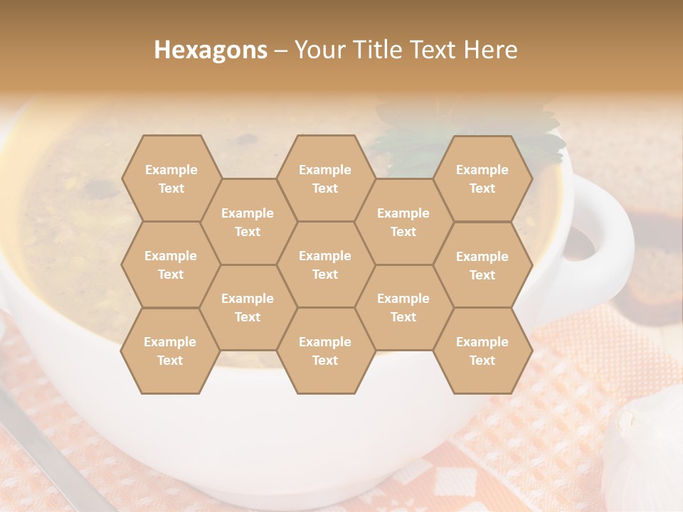 Lunch Plate Garlic PowerPoint Template