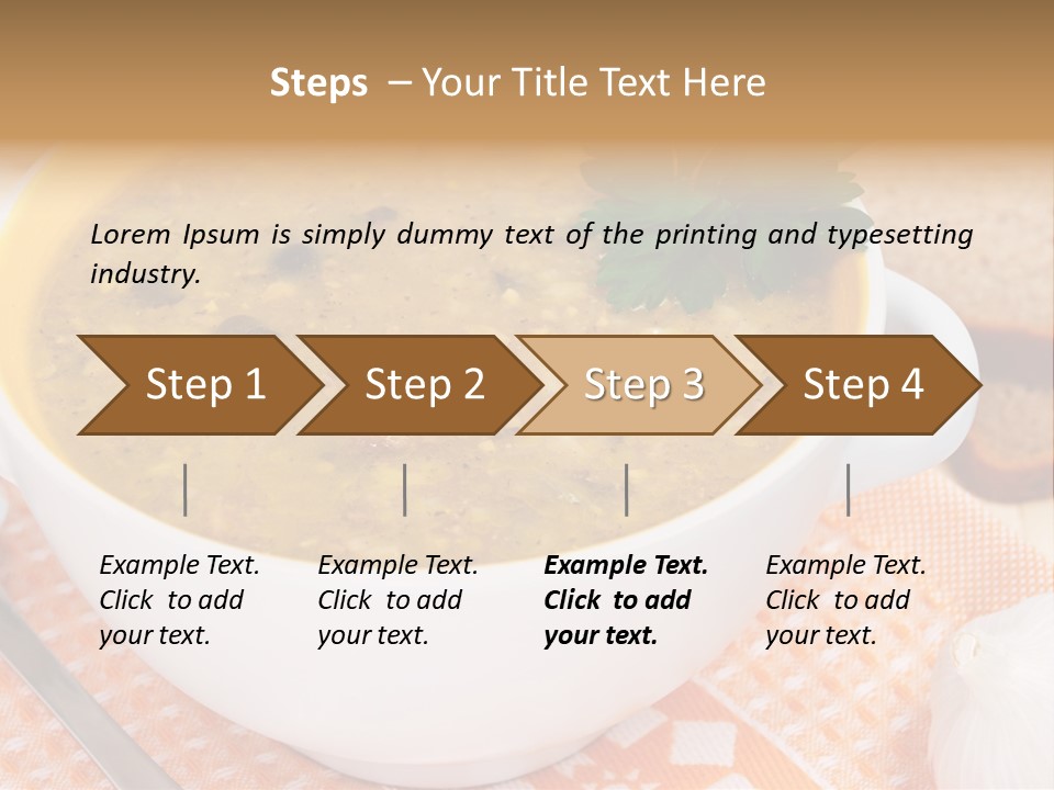 Lunch Plate Garlic PowerPoint Template
