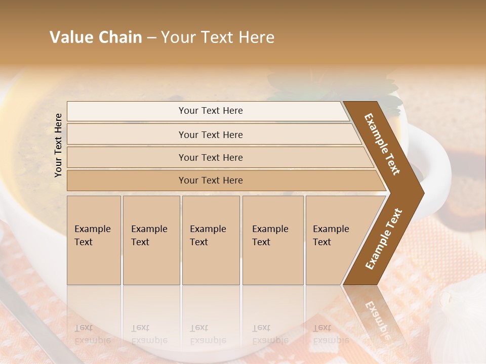 Lunch Plate Garlic PowerPoint Template