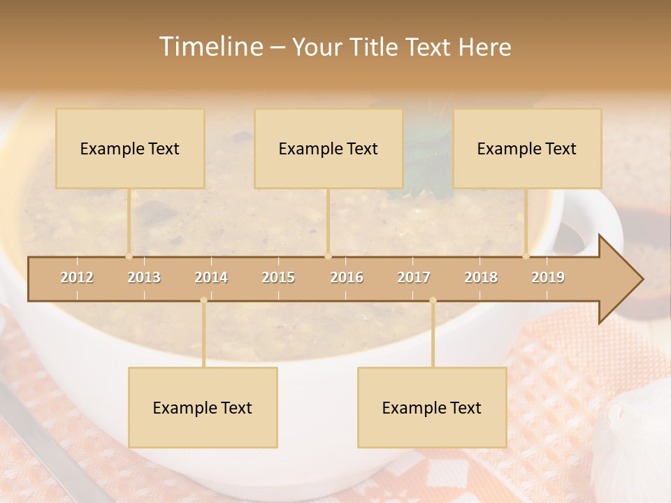 Lunch Plate Garlic PowerPoint Template