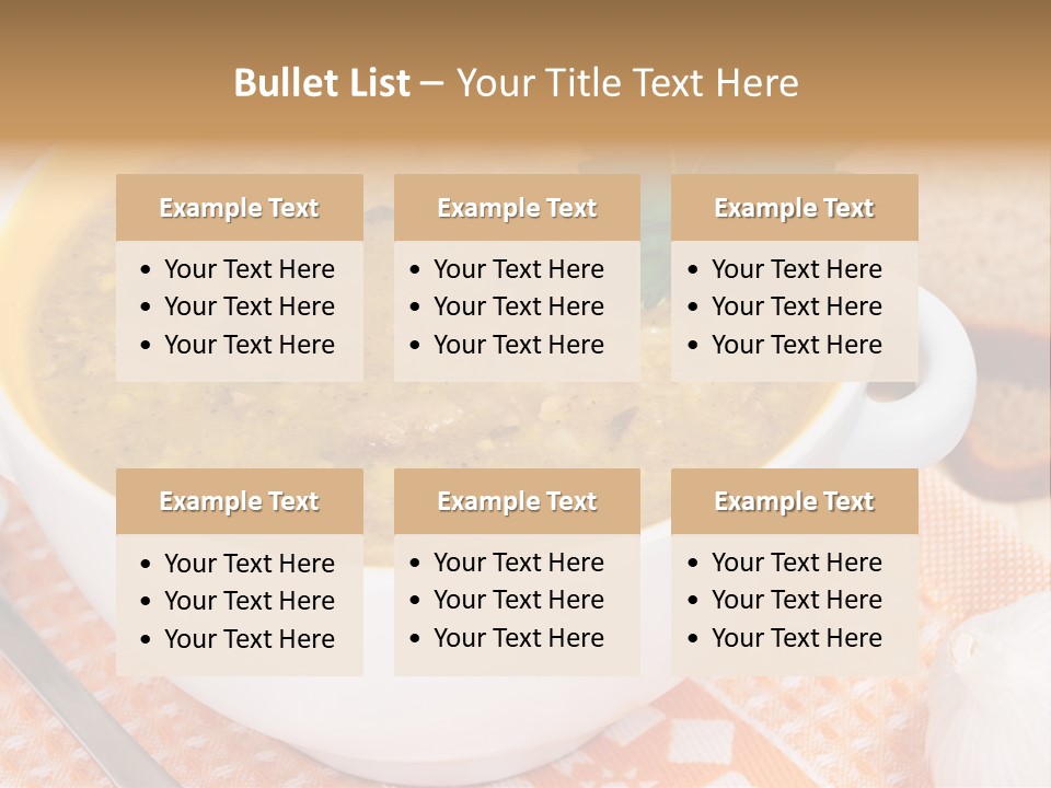 Lunch Plate Garlic PowerPoint Template