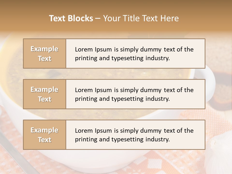 Lunch Plate Garlic PowerPoint Template