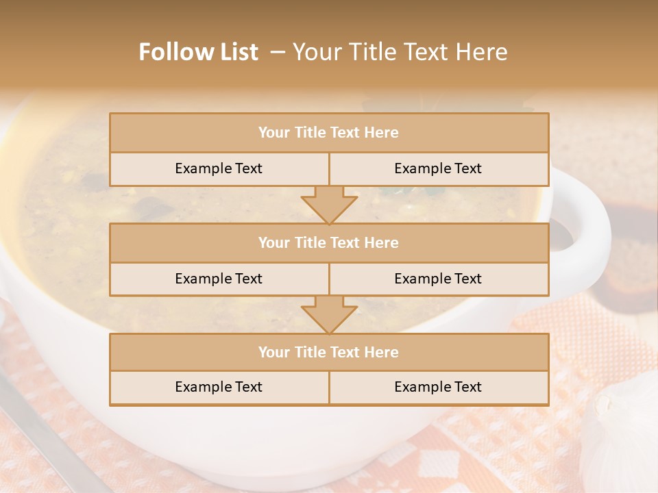 Lunch Plate Garlic PowerPoint Template