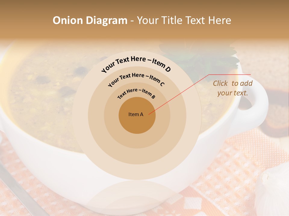 Lunch Plate Garlic PowerPoint Template