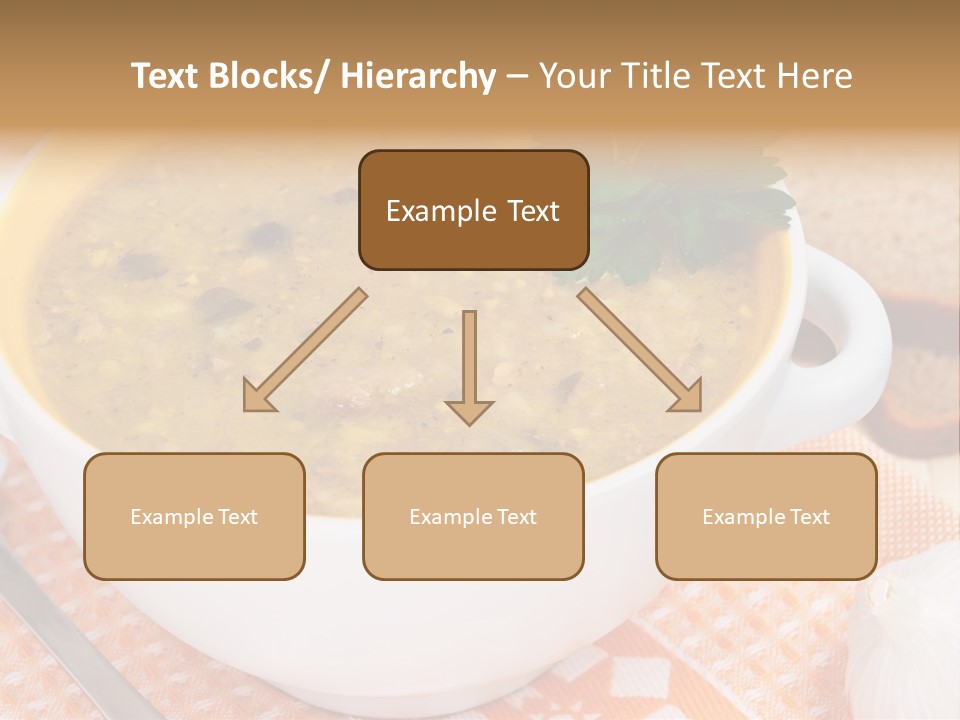 Lunch Plate Garlic PowerPoint Template