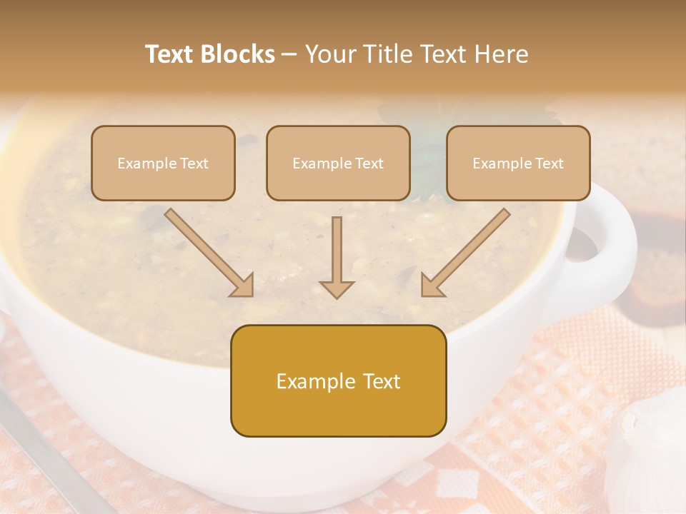 Lunch Plate Garlic PowerPoint Template