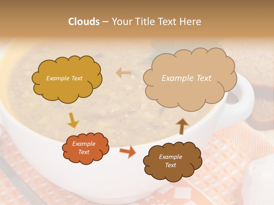 Lunch Plate Garlic PowerPoint Template