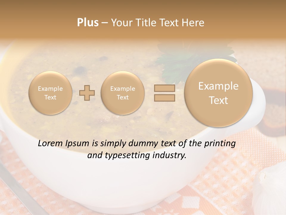 Lunch Plate Garlic PowerPoint Template