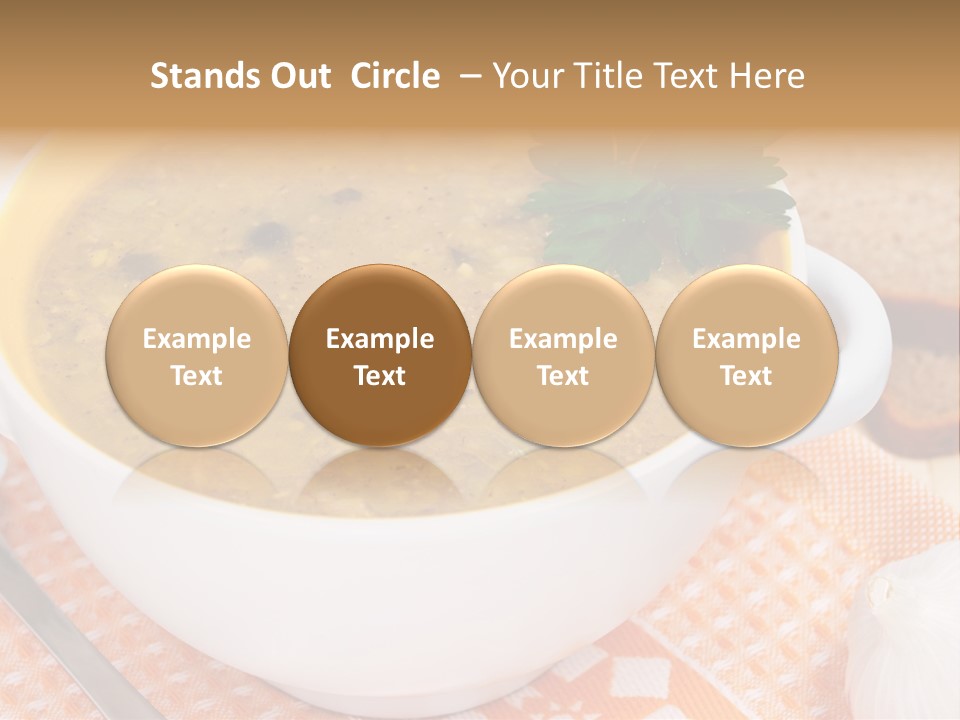 Lunch Plate Garlic PowerPoint Template