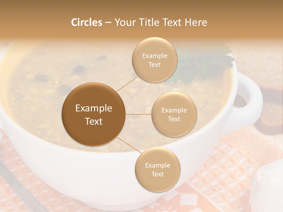 Lunch Plate Garlic PowerPoint Template