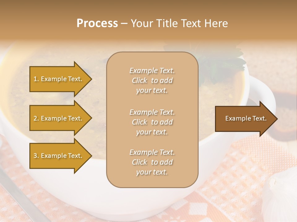 Lunch Plate Garlic PowerPoint Template