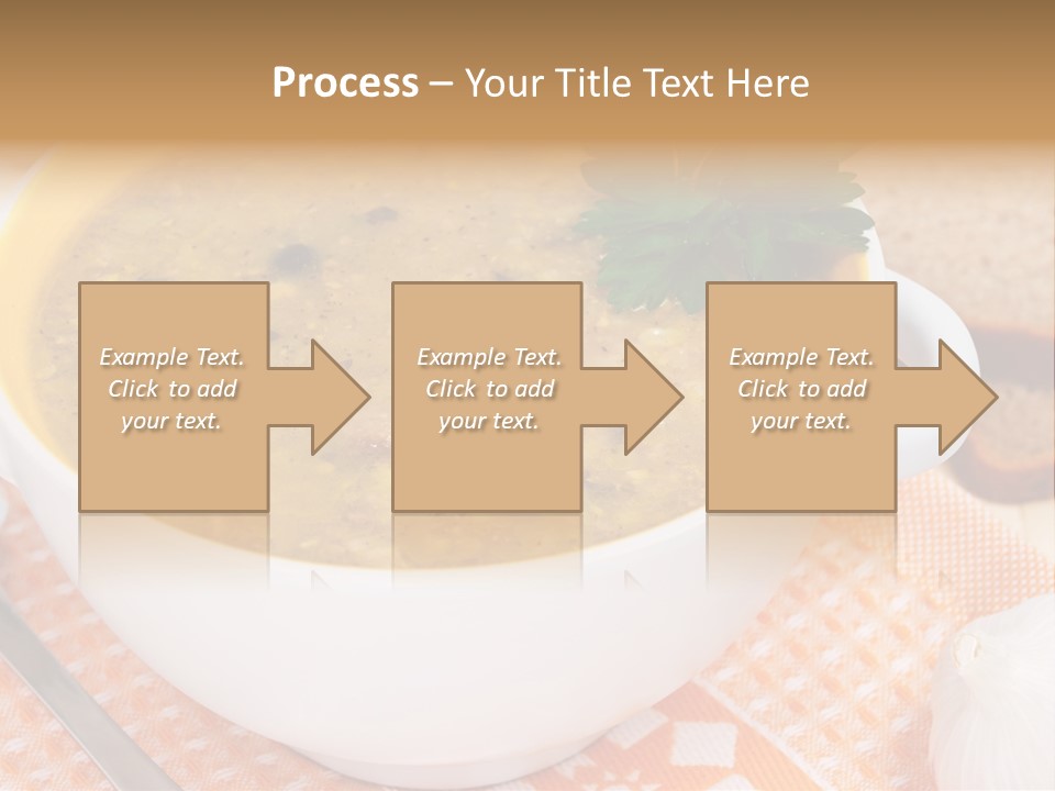 Lunch Plate Garlic PowerPoint Template