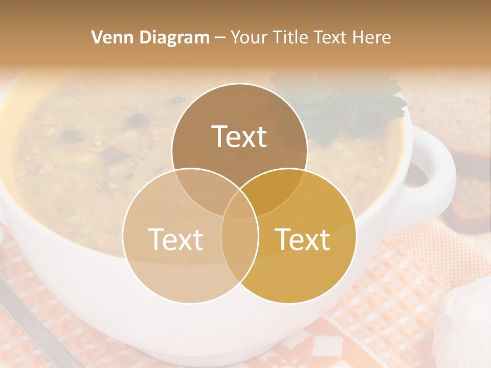 Lunch Plate Garlic PowerPoint Template