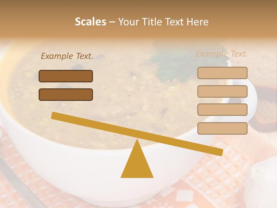 Lunch Plate Garlic PowerPoint Template