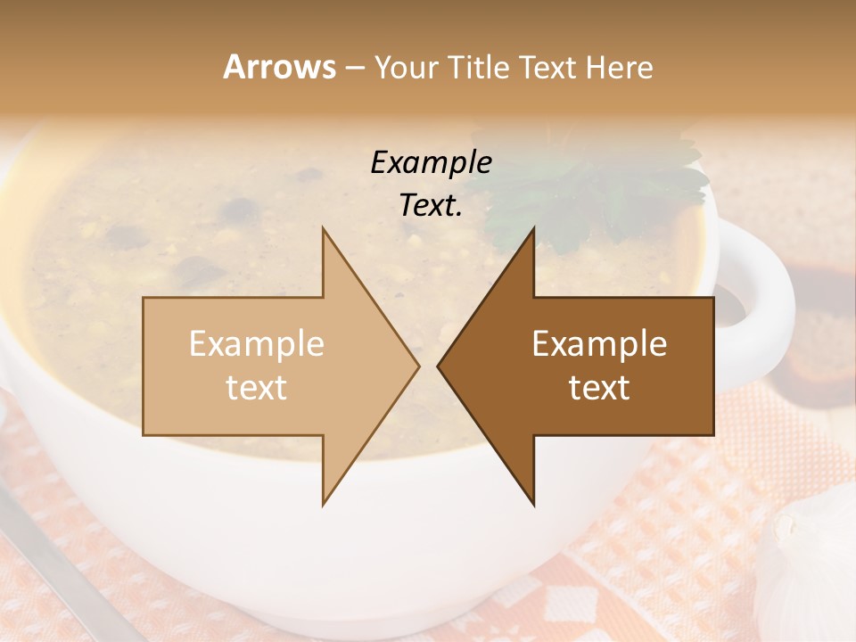 Lunch Plate Garlic PowerPoint Template