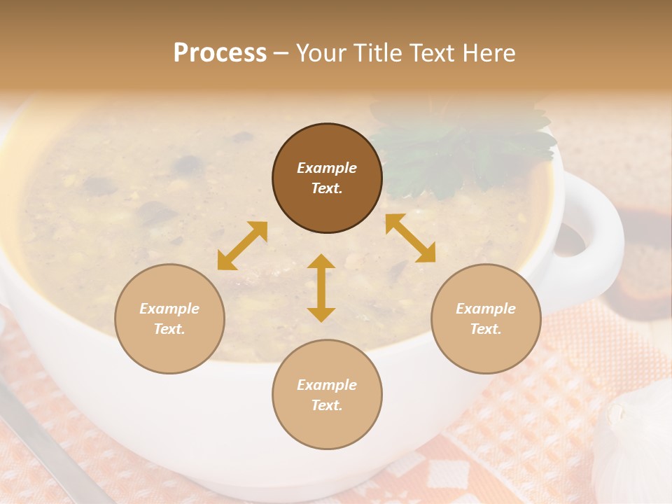 Lunch Plate Garlic PowerPoint Template