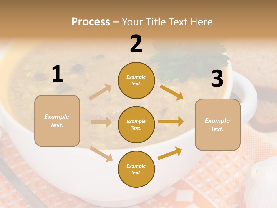 Lunch Plate Garlic PowerPoint Template