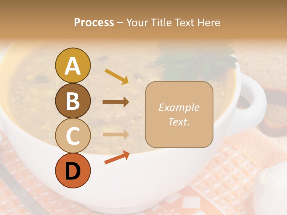 Lunch Plate Garlic PowerPoint Template