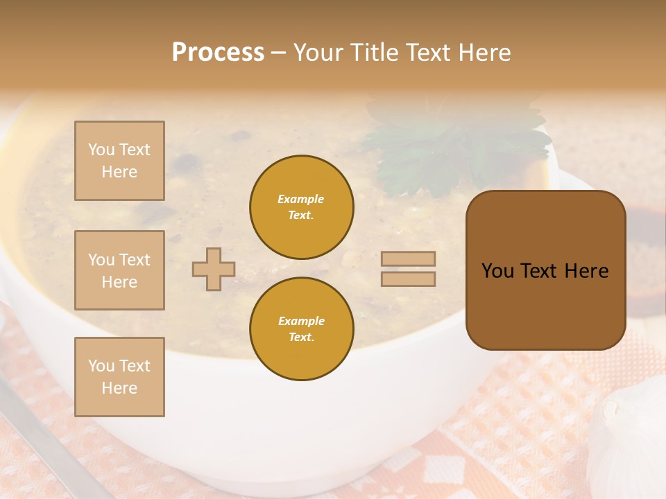 Lunch Plate Garlic PowerPoint Template