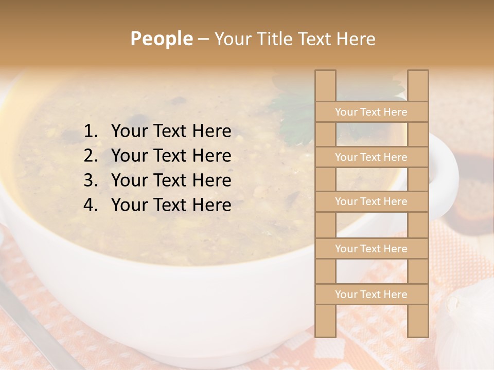 Lunch Plate Garlic PowerPoint Template