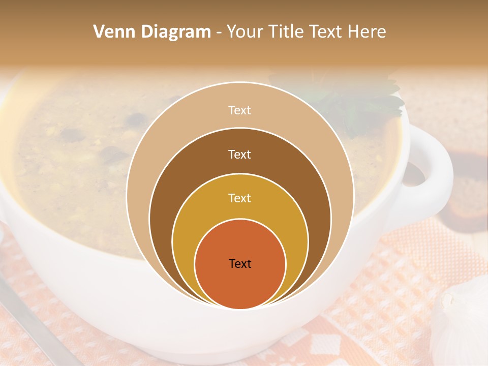 Lunch Plate Garlic PowerPoint Template