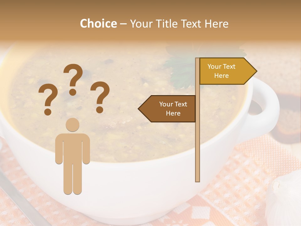 Lunch Plate Garlic PowerPoint Template