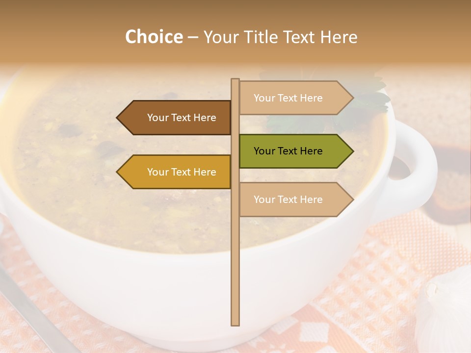 Lunch Plate Garlic PowerPoint Template