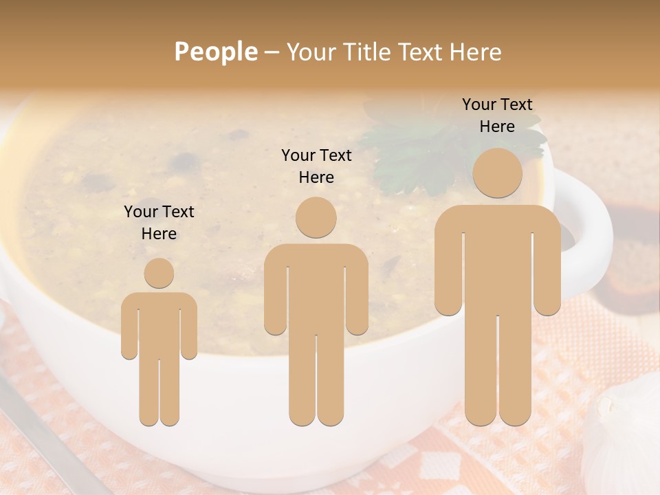 Lunch Plate Garlic PowerPoint Template