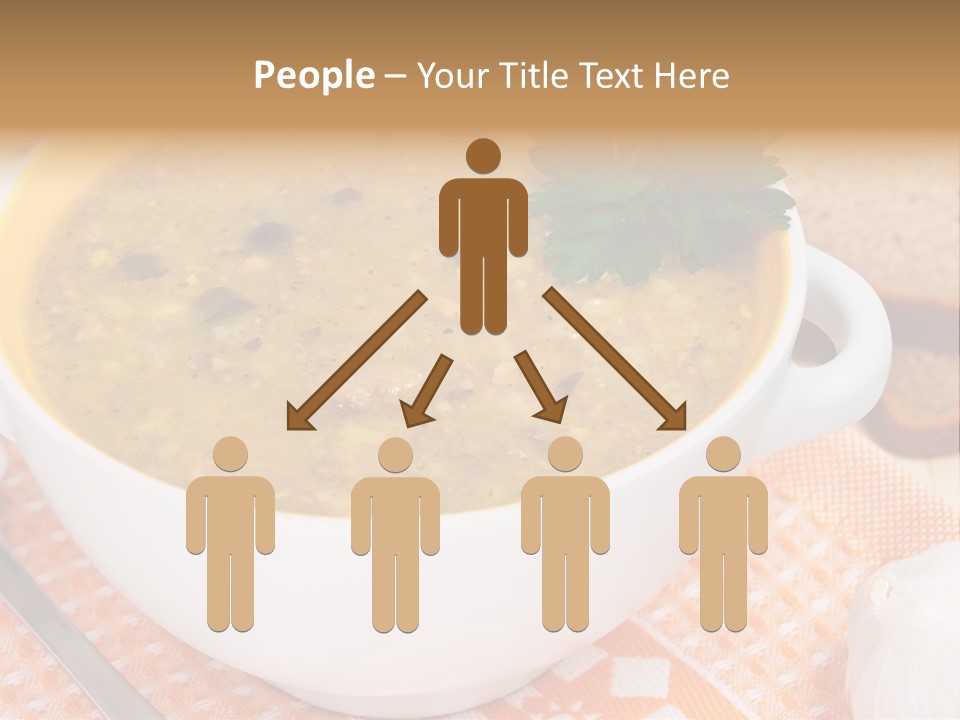 Lunch Plate Garlic PowerPoint Template