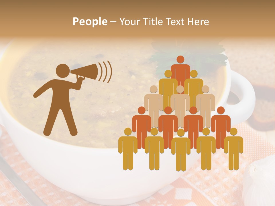 Lunch Plate Garlic PowerPoint Template