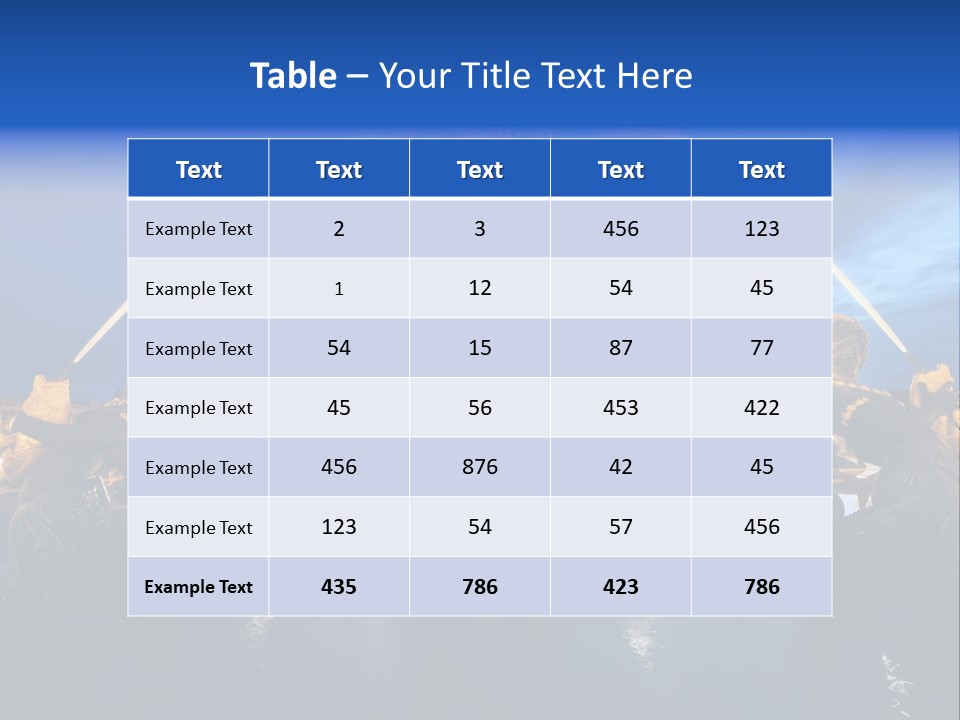 Statue Water Paris PowerPoint Template