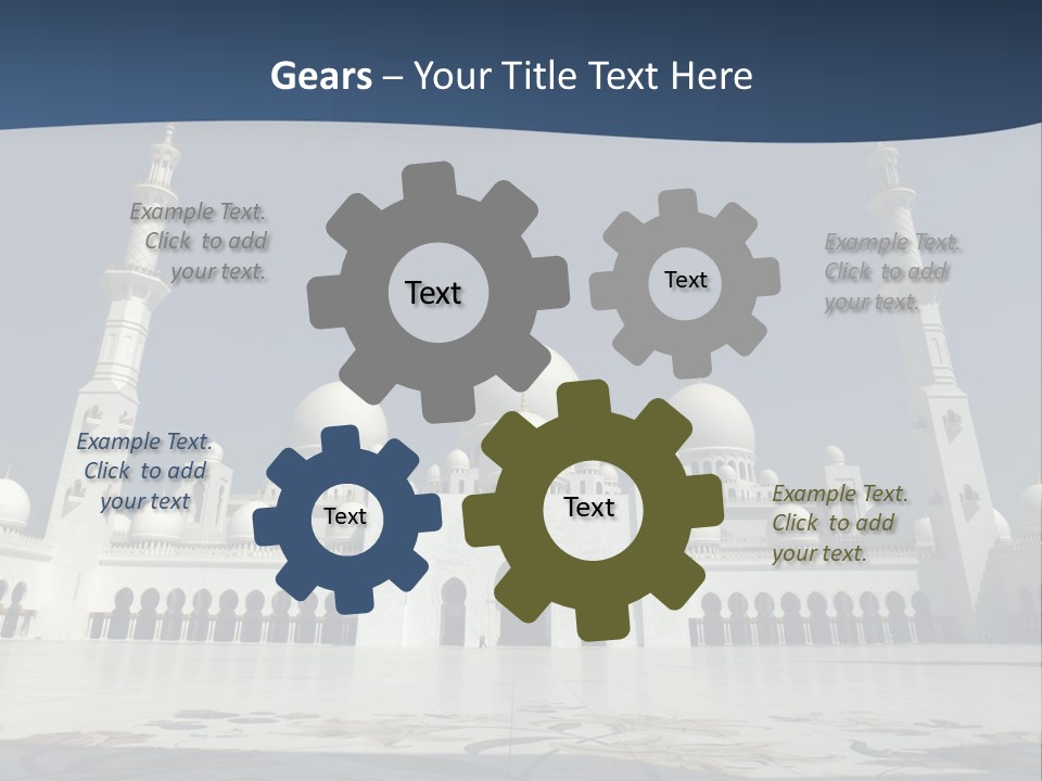 Emirates Marble Minaret PowerPoint Template