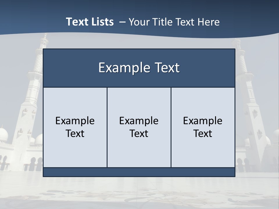 Emirates Marble Minaret PowerPoint Template