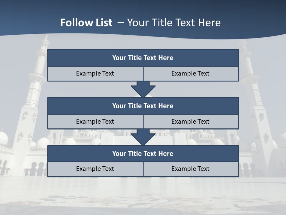 Emirates Marble Minaret PowerPoint Template