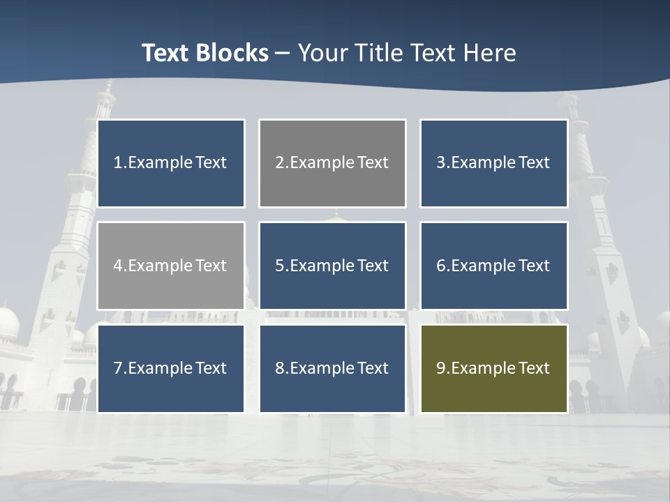 Emirates Marble Minaret PowerPoint Template