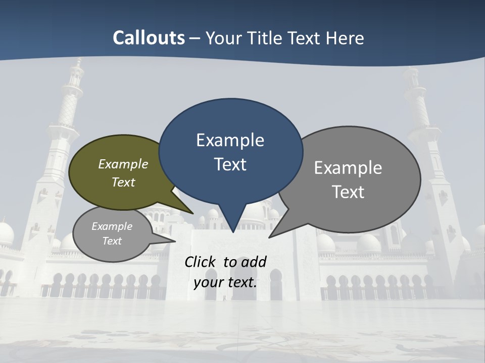 Emirates Marble Minaret PowerPoint Template