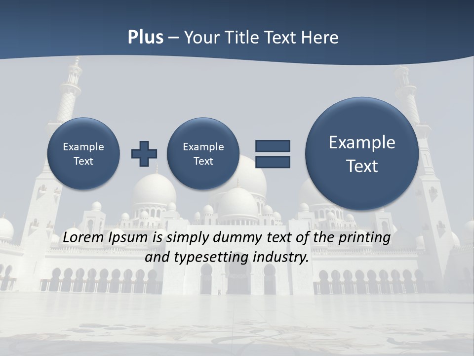 Emirates Marble Minaret PowerPoint Template
