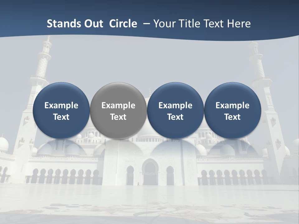 Emirates Marble Minaret PowerPoint Template