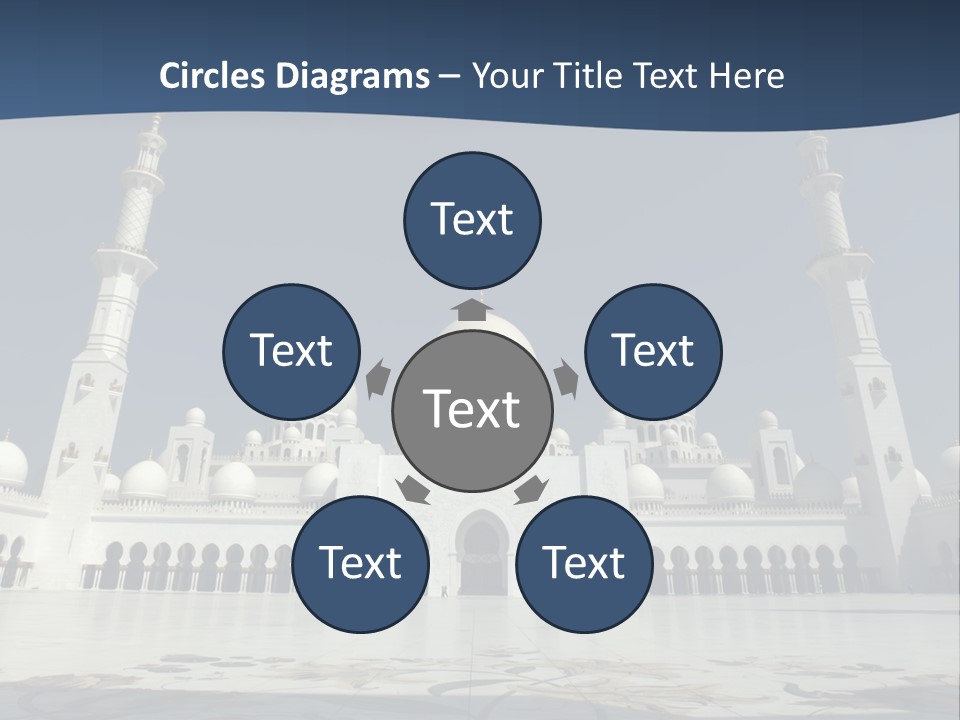 Emirates Marble Minaret PowerPoint Template