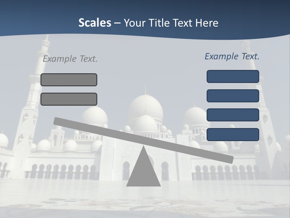 Emirates Marble Minaret PowerPoint Template
