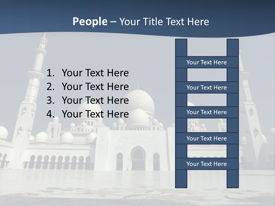 Emirates Marble Minaret PowerPoint Template